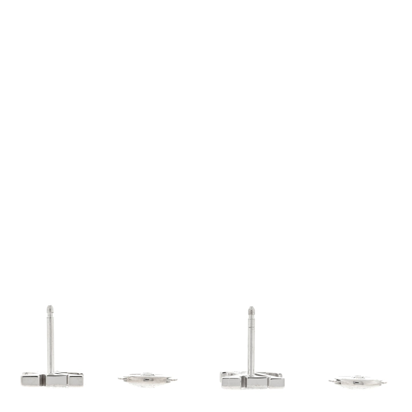 18K White Gold Diamond Idylle Blossom LV Stud Earrings