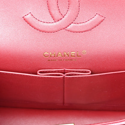 Chanel Iridescent Caviar Quilted Medium Double Flap Pink 5 of 9