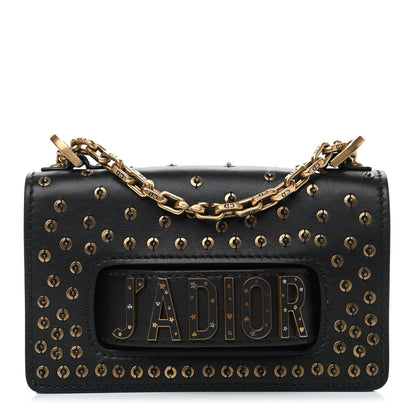 Christian Dior Calfskin Studded Mini J'Adior Chain Flap Bag Black 1 of 5