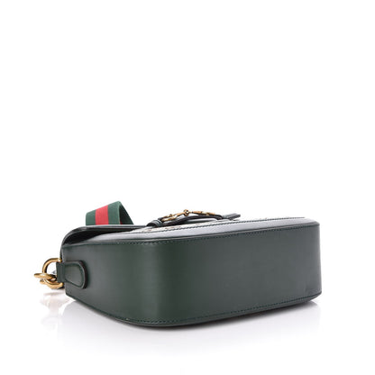 Gucci Monogram Calfskin Medium Lady Web Shoulder Bag Beige Green 4 of 7