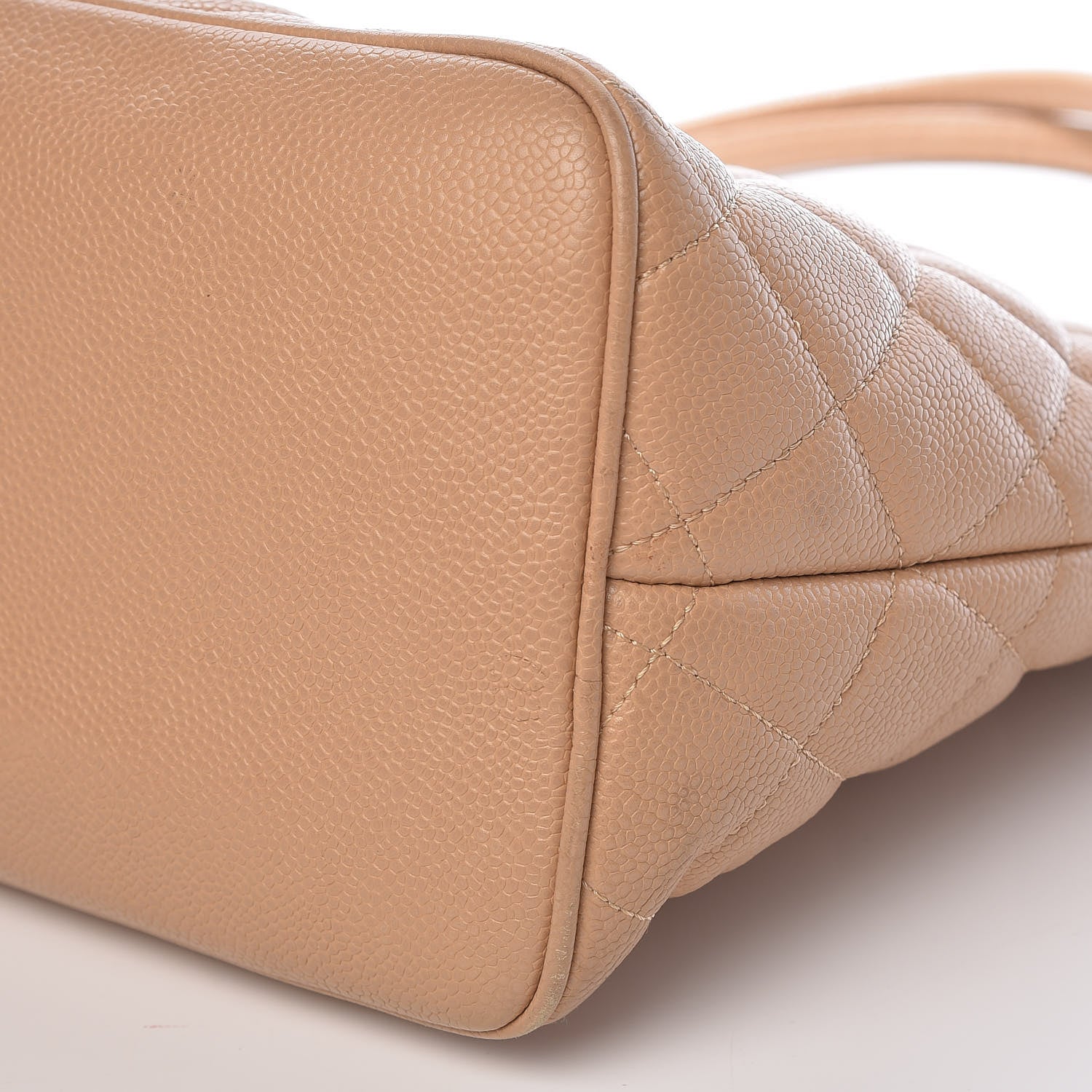 Chanel Caviar Quilted Medallion Tote Beige 11 of 12