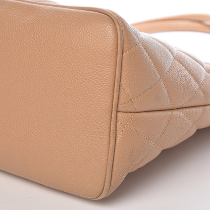 Chanel Caviar Quilted Medallion Tote Beige 11 of 12