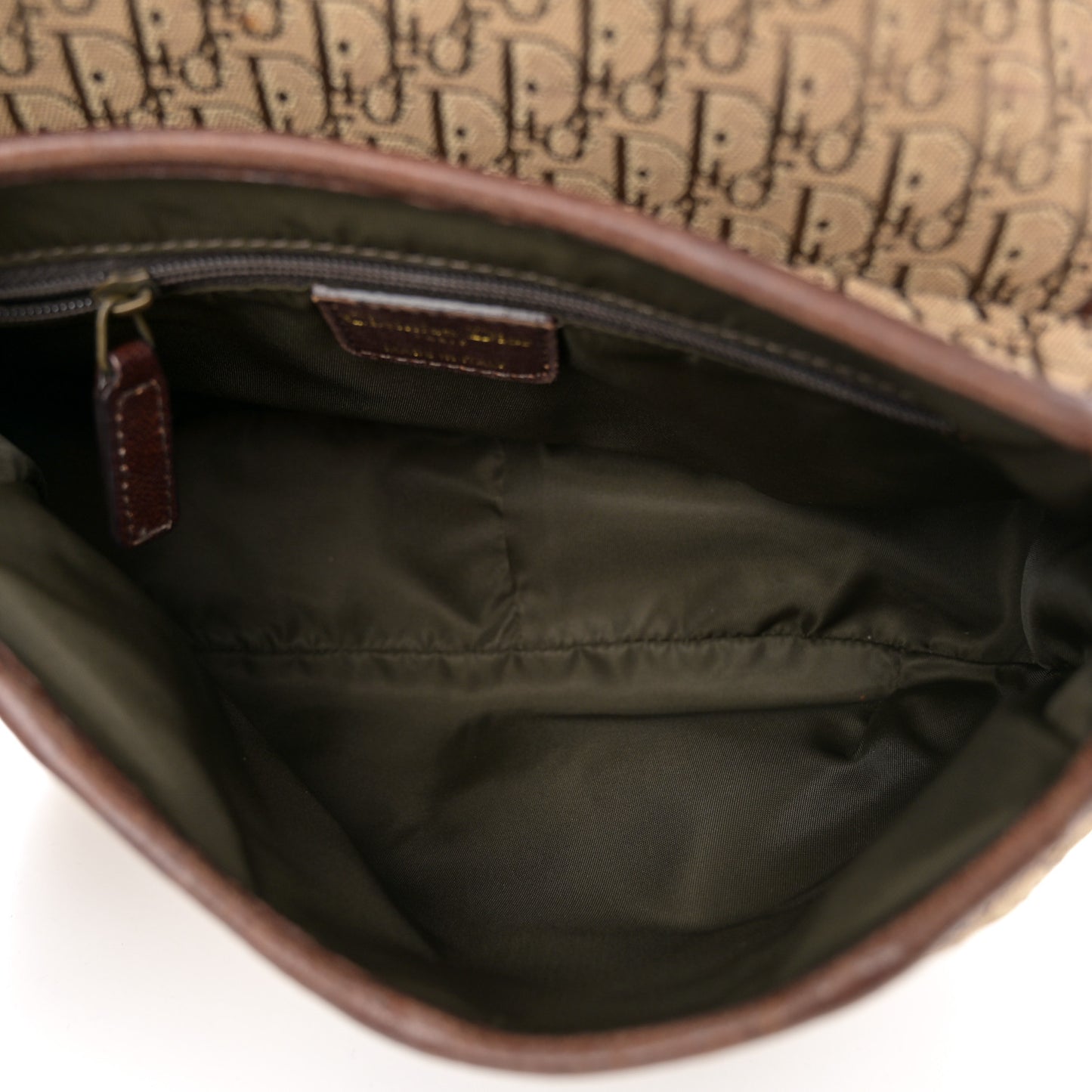 Calfskin Monogram Buckle Messenger Beige