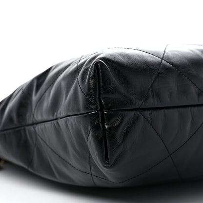 Chanel Shiny Calfskin Quilted Chanel 22 Black 9 of 11