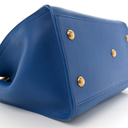 Saint Laurent Calfskin Small Classic Y Cabas Royal Blue 9 of 12