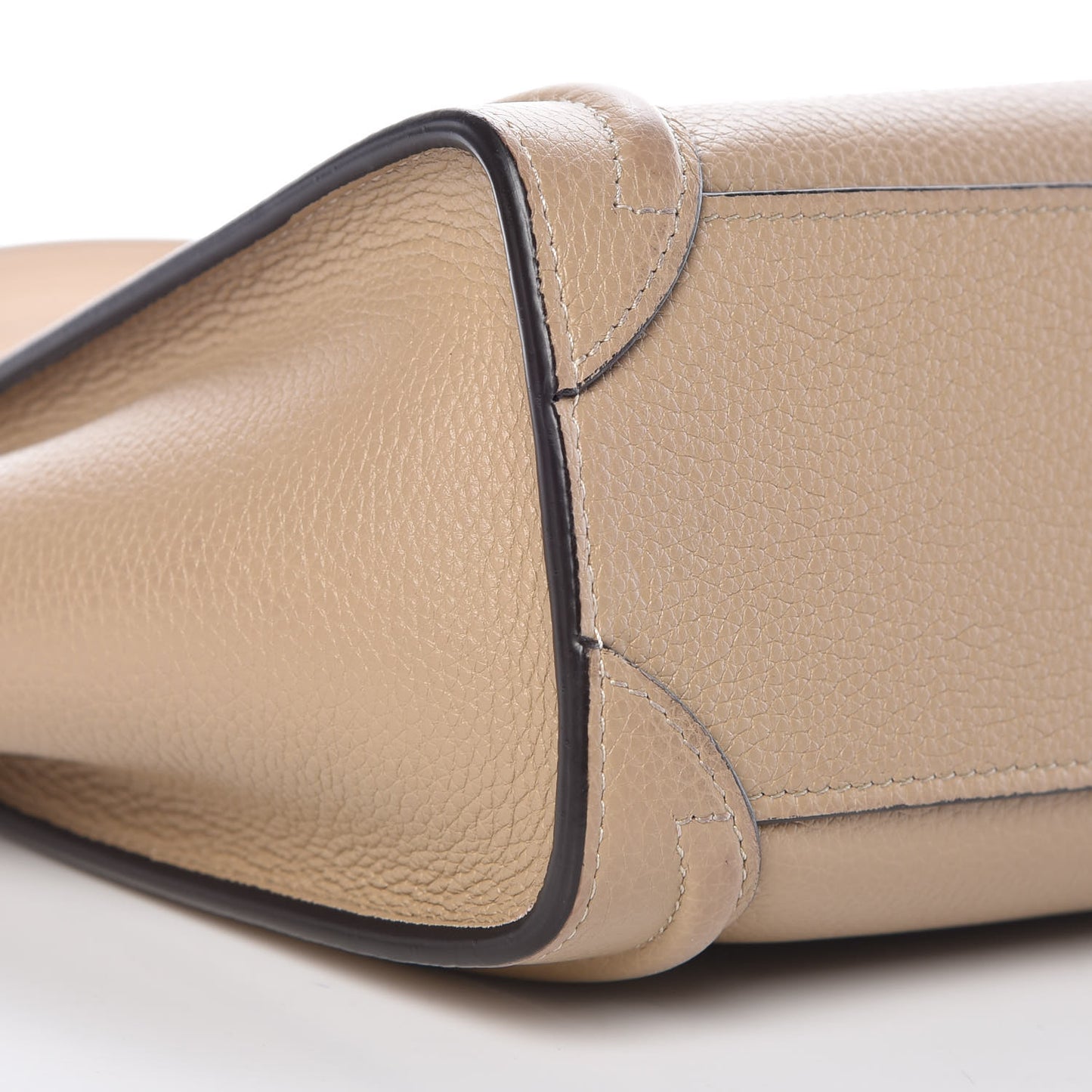 Drummed Calfskin Nano Luggage Dune