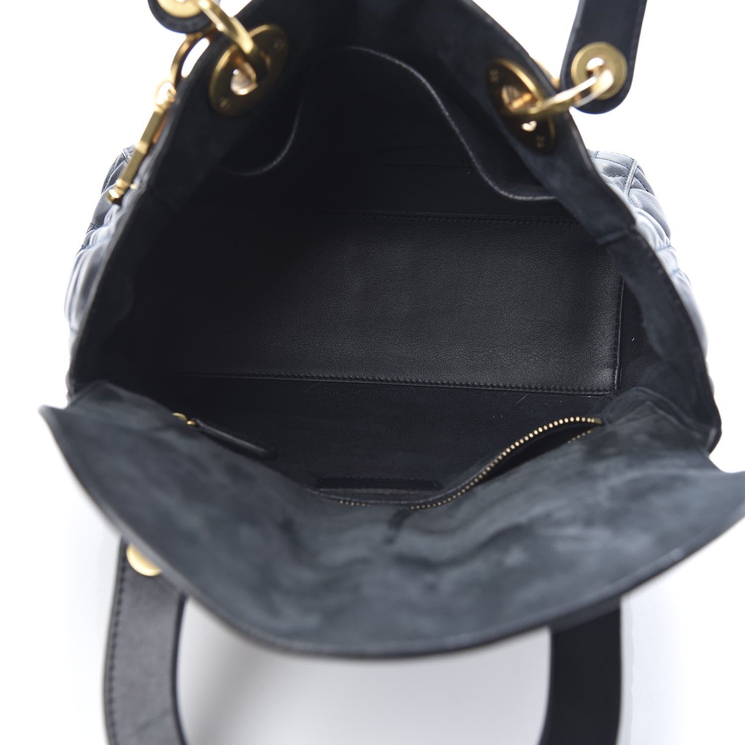 Christian Dior Lambskin Cannage Medium Lady Dior Black 5 of 13