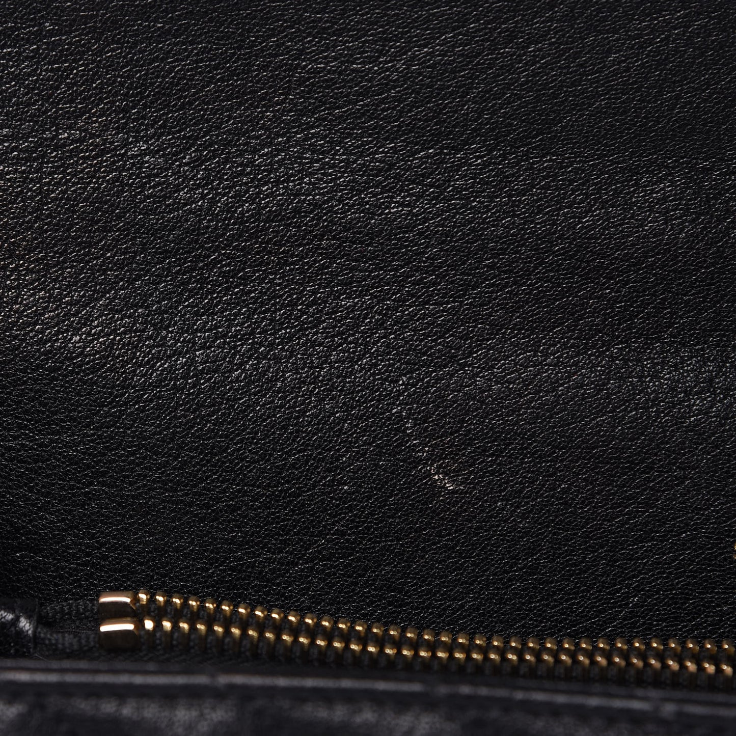 Sheepskin Matelasse Chevron Monogram Large College Satchel Black