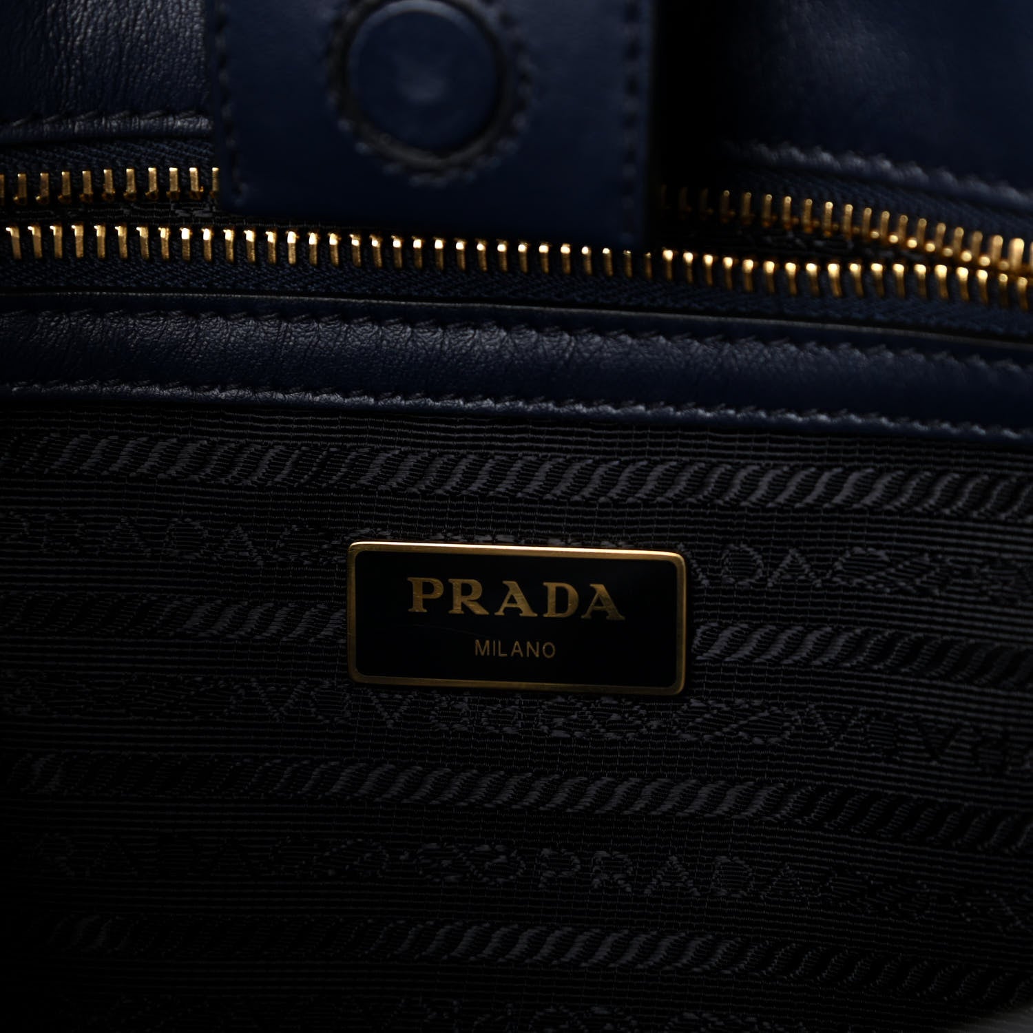 Prada Saffiano Soft Calfskin Small Zippered Tote Black 6 of 9