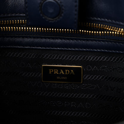 Prada Saffiano Soft Calfskin Small Zippered Tote Black 6 of 9