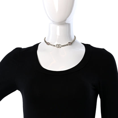 Chanel Crystal CC Choker Gold Pink 2 of 5