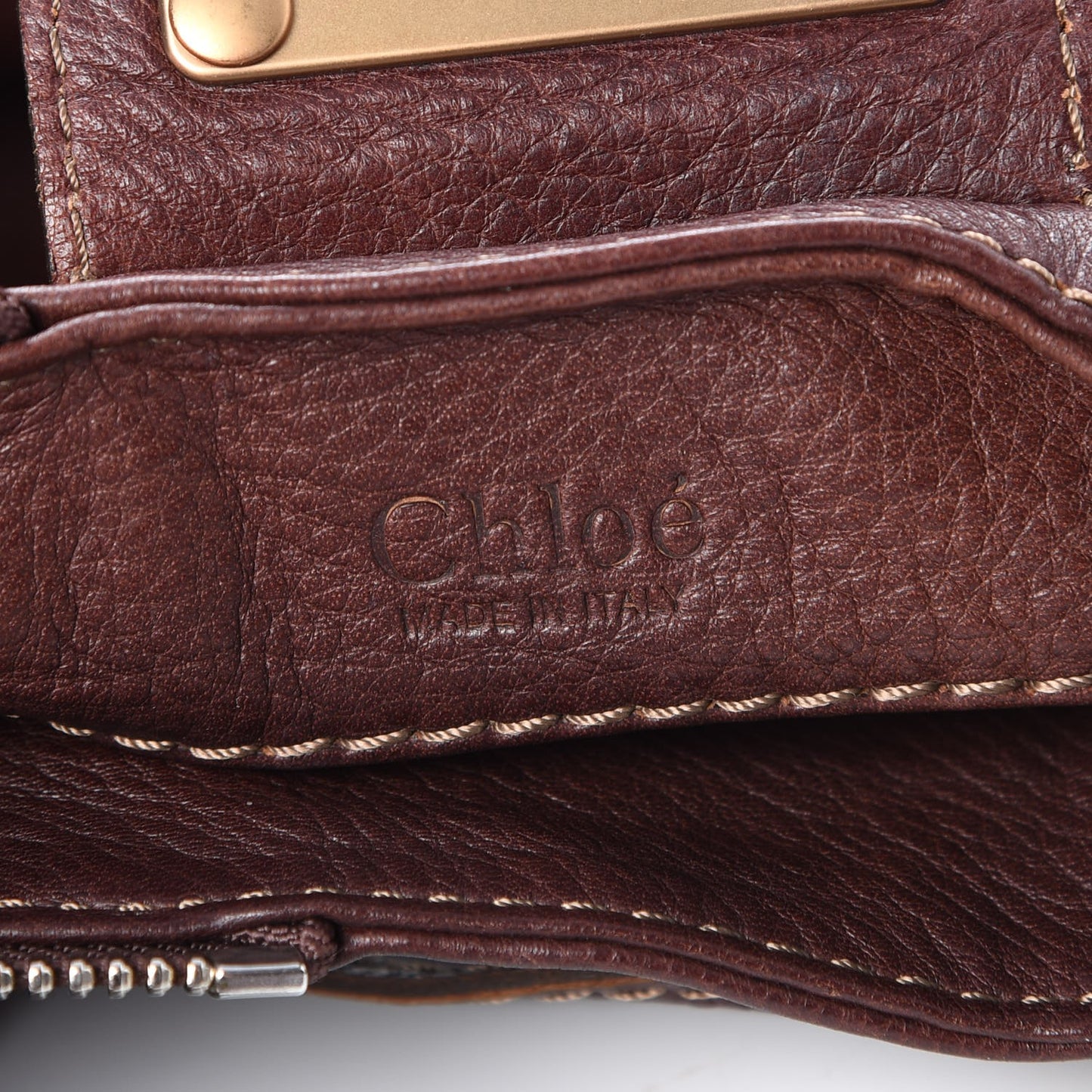 Calfskin Medium Paddington Satchel Chocolate