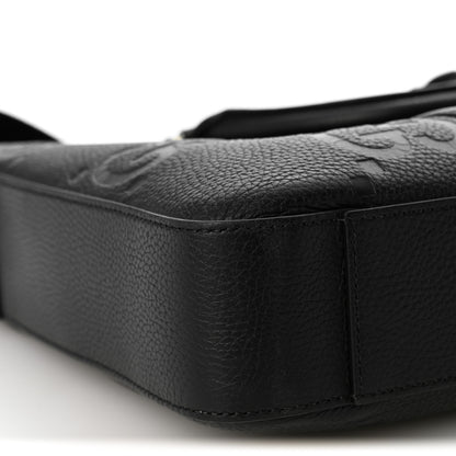 Gucci Piuma Calfskin Jumbo GG Embossed Briefcase Black 8 of 9