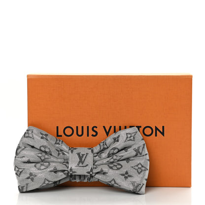 Louis Vuitton Silk Monogram LV Pool Party Turban Headband Argent 6 of 6