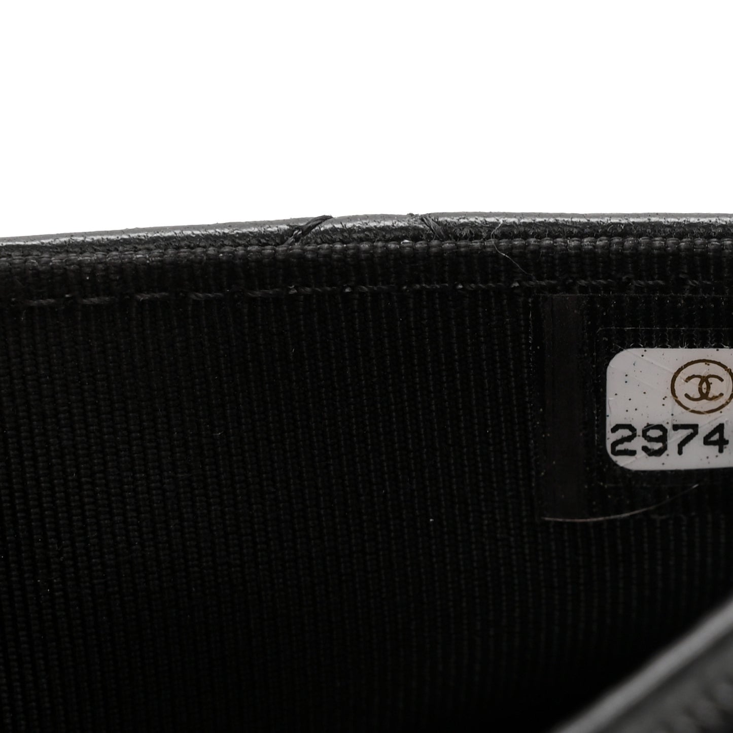 Lambskin Quilted Wallet On Chain WOC Black