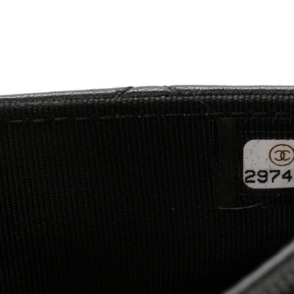 Chanel Lambskin Quilted Wallet On Chain WOC Black 8 of 12