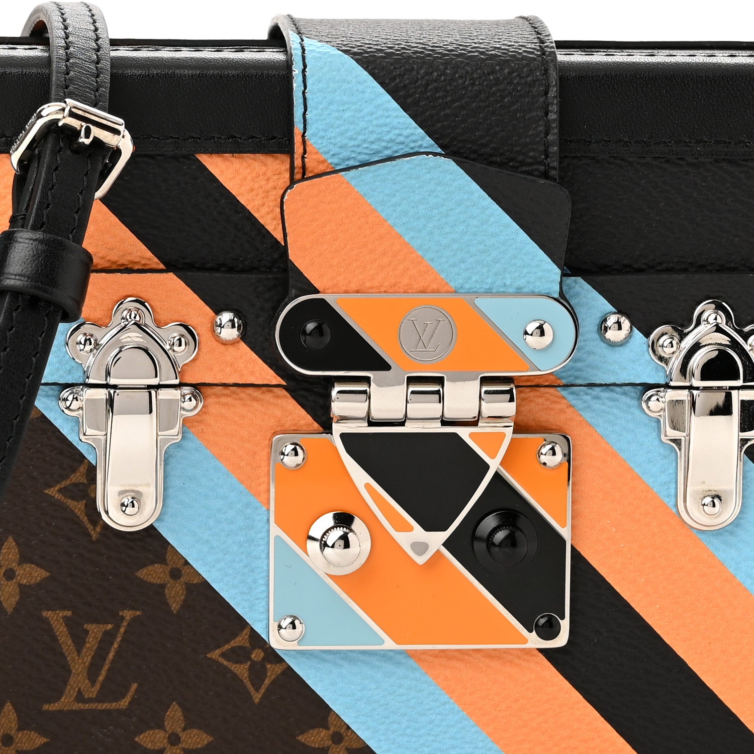 Louis Vuitton Monogram Malletage Print Petite Malle 7 of 9