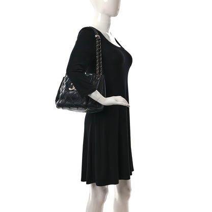 Chanel Lambskin Quilted Giant CC Accordion Shoulder Bag Black 2 of 12