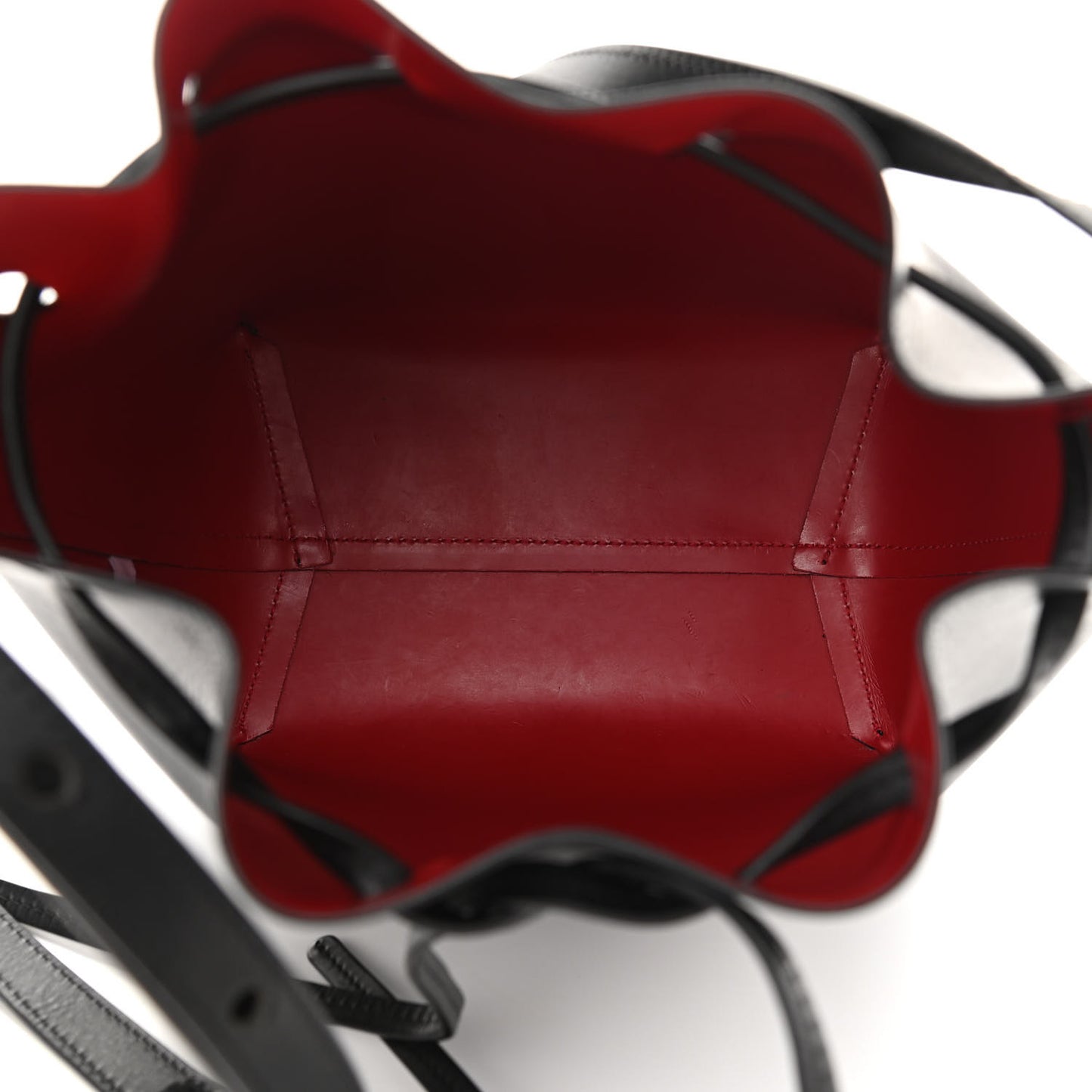 Calfskin Mini Bucket Bag Black Flamma