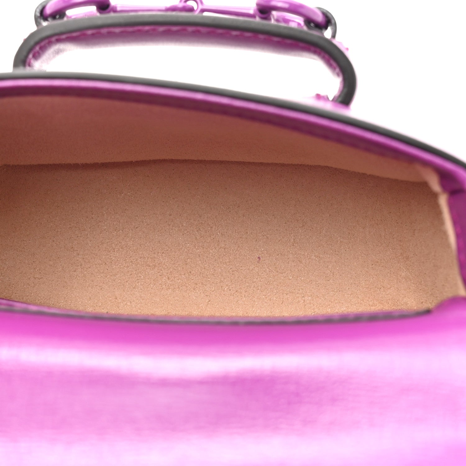 Gucci Azalea Calfskin Web Monochrome Horsebit 1955 Wallet On Strap Purple 5 of 10