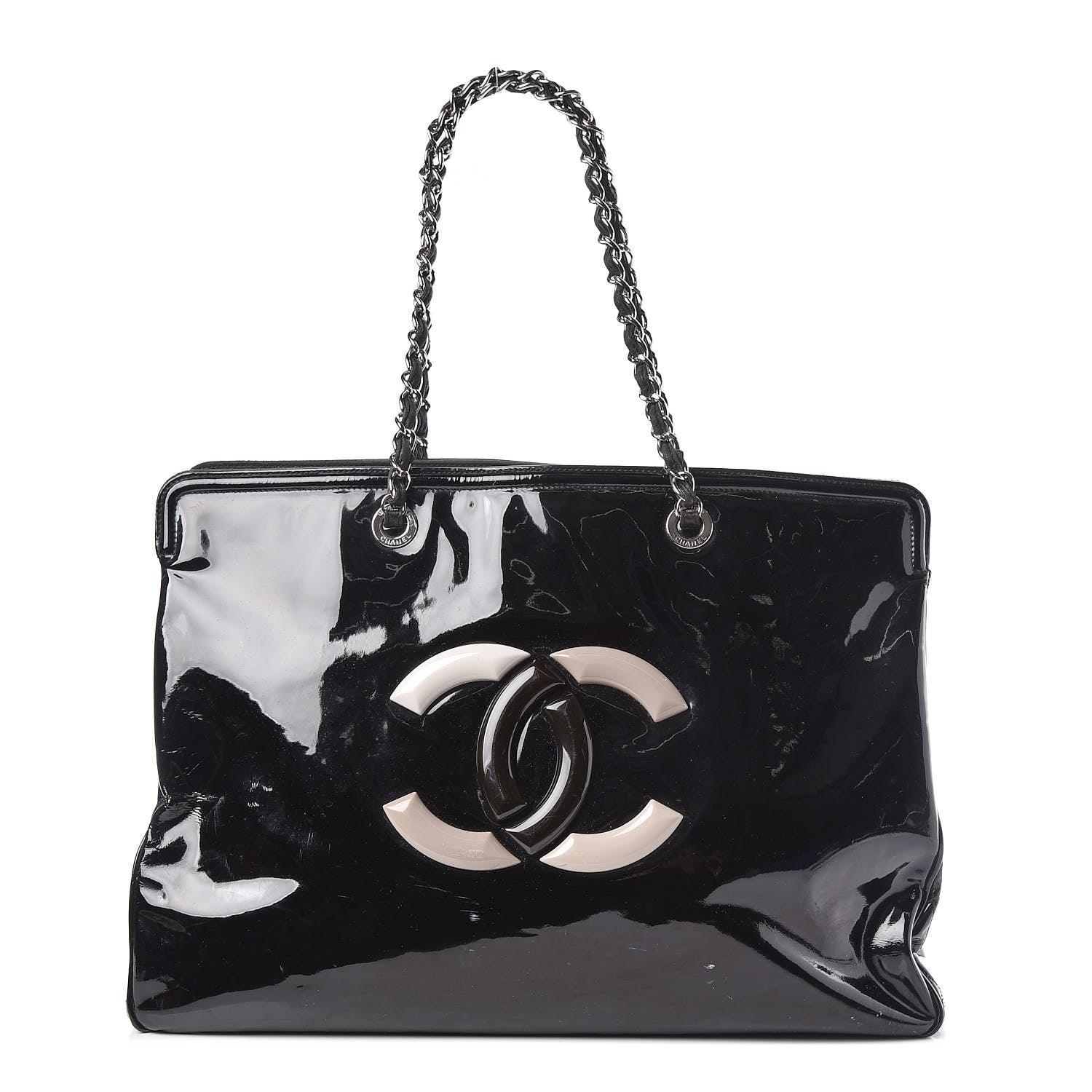 Chanel Vinyl XL Lipstick Tote Black 1 of 26