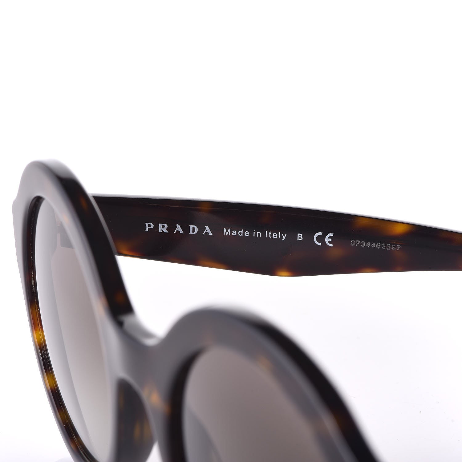 Prada Round Sunglasses SPR 11U Tortoise Brown 357886 – FASHIONPHILE