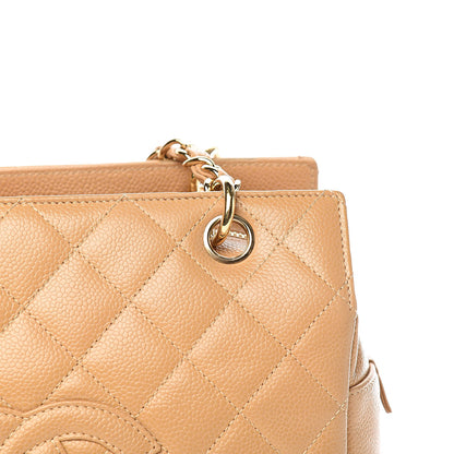 Chanel Caviar Quilted Petit Timeless Tote PTT Beige 13 of 17