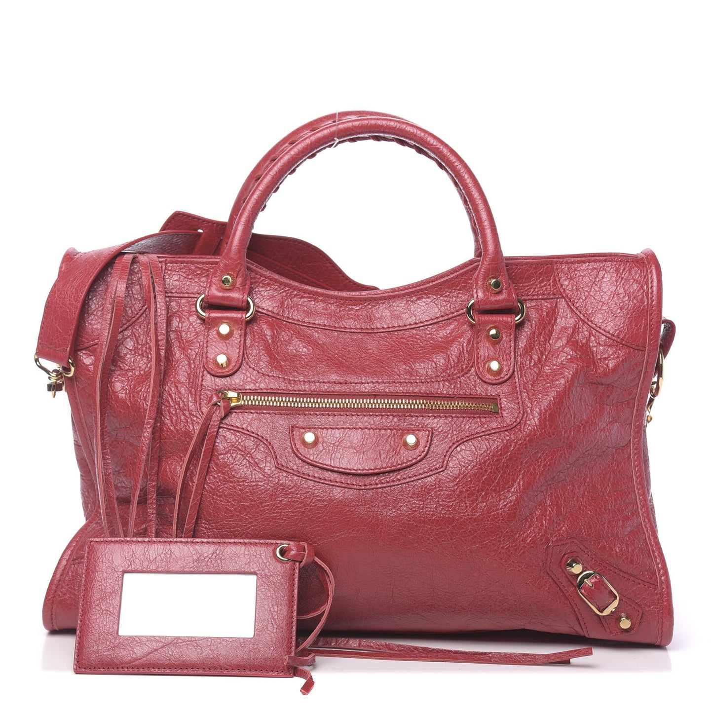 Agneau Classic Gold Hardware City Rouge Sapphire