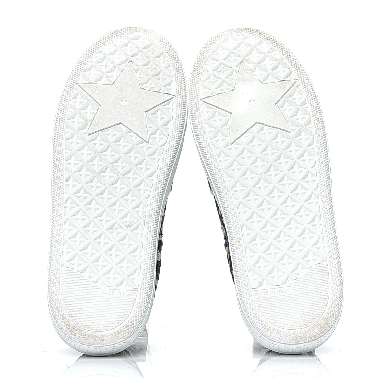 Canvas Oblique Embroidered Womens Solar Slip On Sneakers 36 Deep Blue
