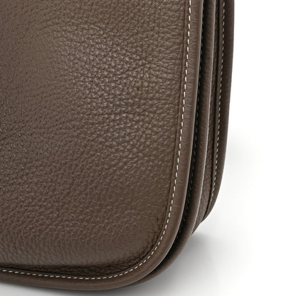 Hermes Taurillon Clemence Evelyne III PM Etoupe 11 of 11
