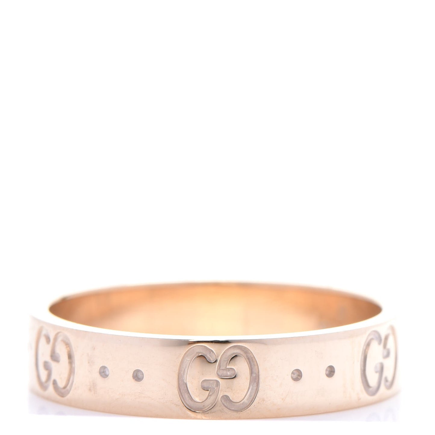 18K Yellow Gold 4mm Icon Thin Band Ring 6