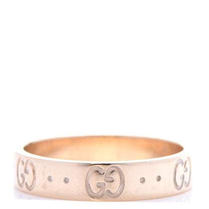Gucci 18K Yellow Gold 4mm Icon Thin Band Ring 6 1 of 6