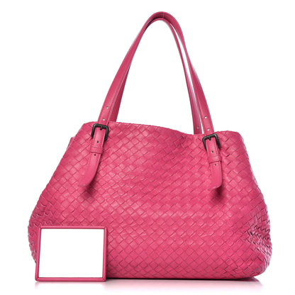 Bottega Veneta Nappa Intrecciato Medium Seamless Tote Fuchsia 1 of 16