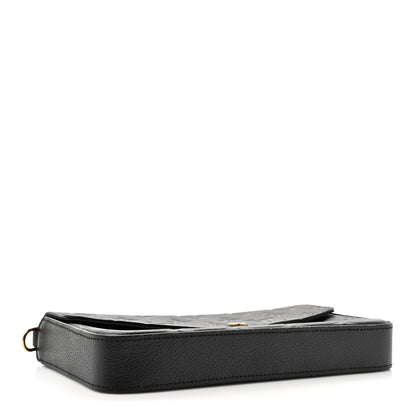 Louis Vuitton Empreinte Pochette Felicie Chain Wallet Black 5 of 12
