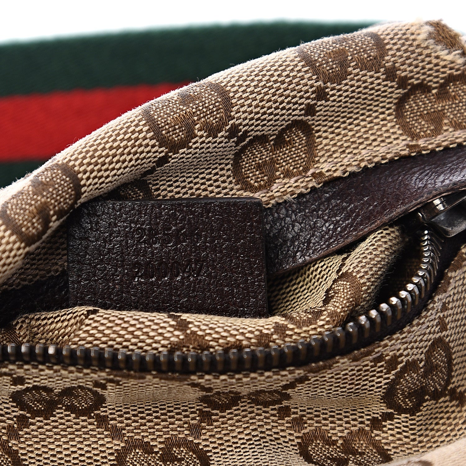 Gucci Monogram Web Belt Bag Dark Brown 6 of 12