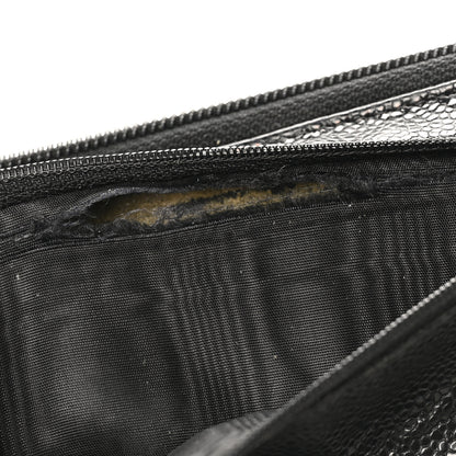 Chanel Caviar CC Timeless Large Zip Around Wallet Black 19 of 21