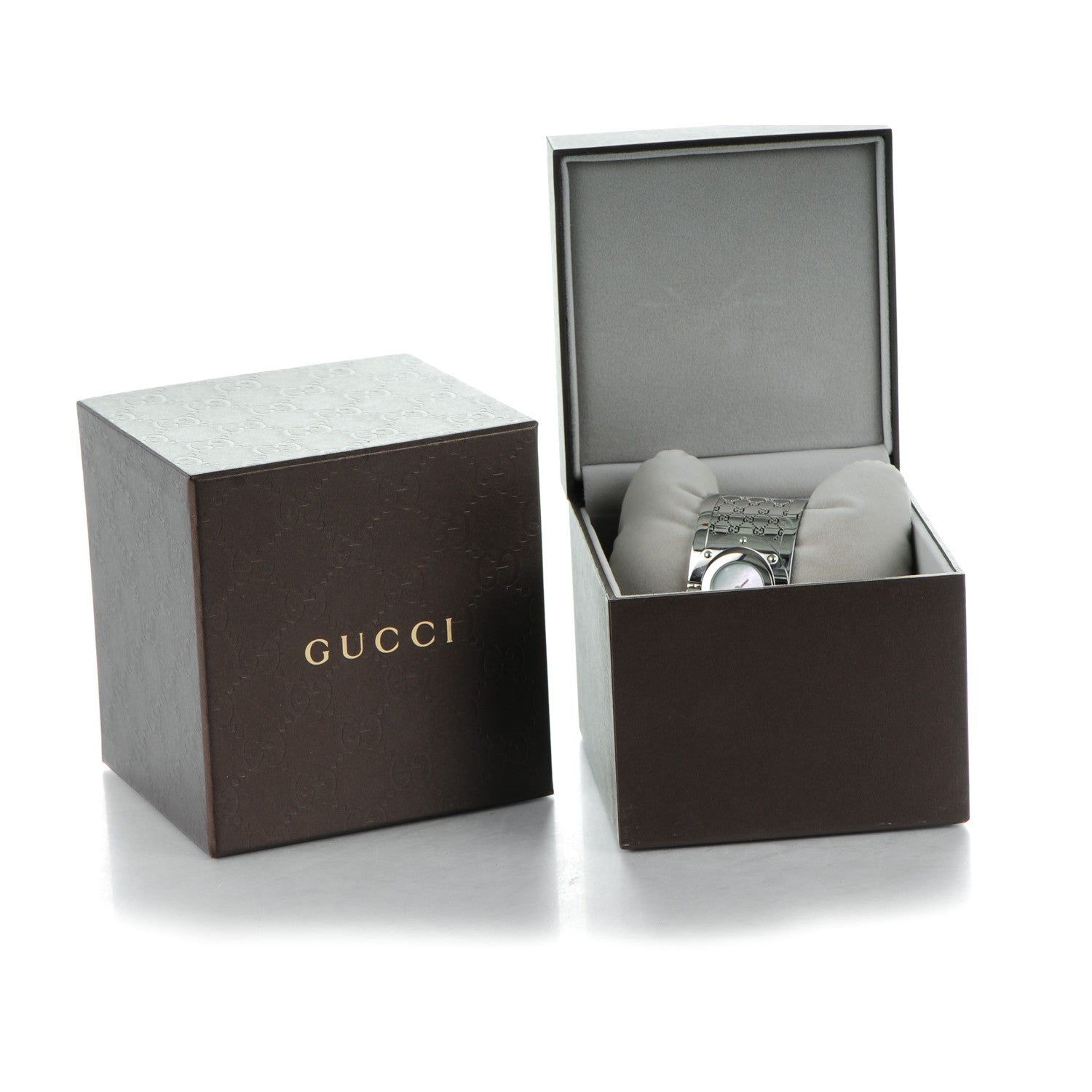 Gucci Stainless Steel Mother of Pearl 33mm Twirl Quartz Watch 8 of 8