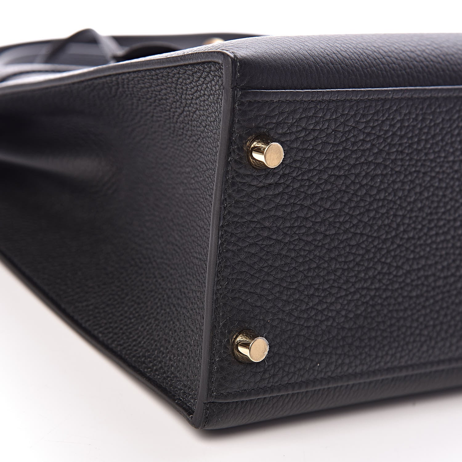 Hermes Togo Kelly Horseshoe Sellier 32 Black Vert Fonce 17 of 41