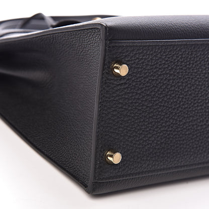 Hermes Togo Kelly Horseshoe Sellier 32 Black Vert Fonce 17 of 41