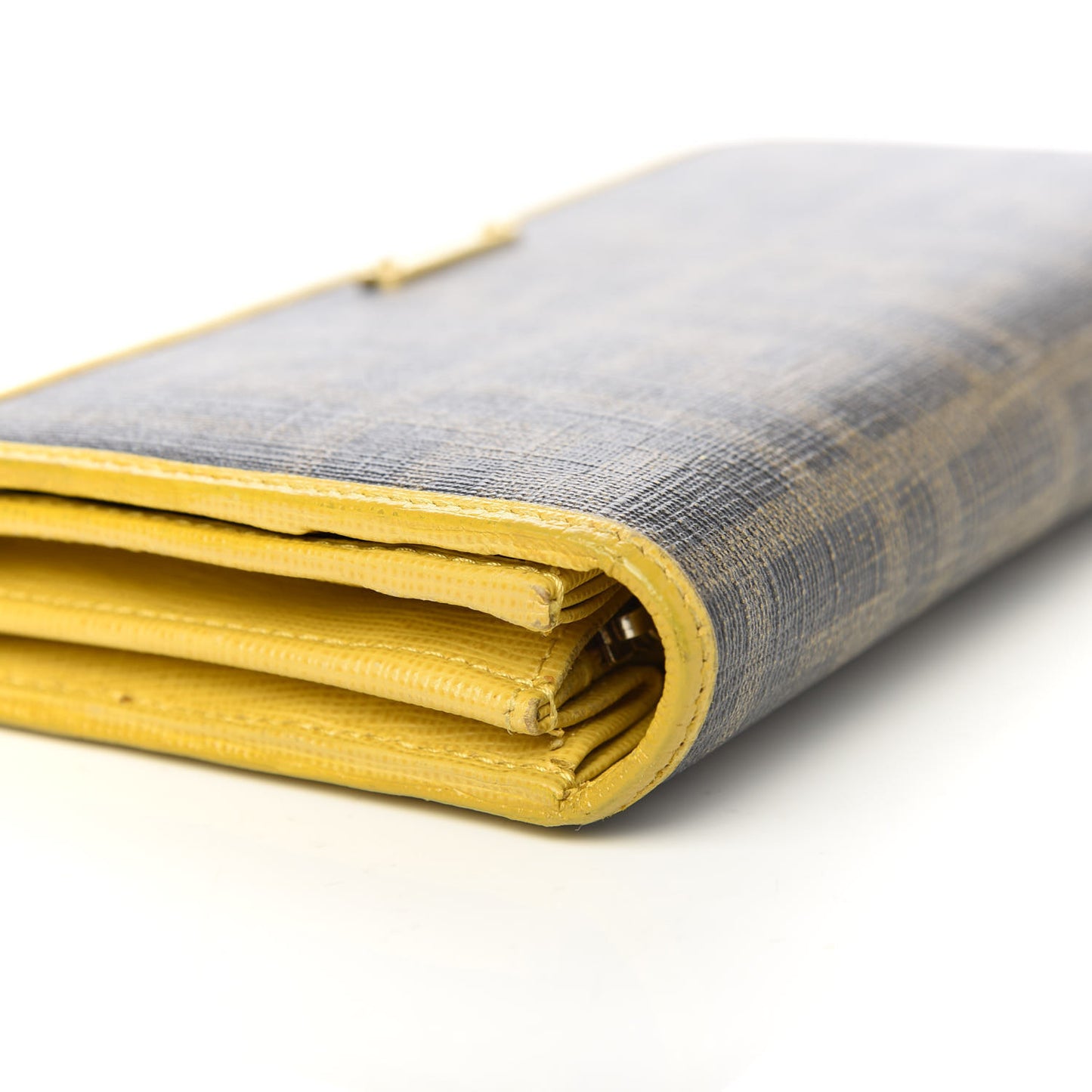 Zucca Spalmati Vitello Elite Continental Wallet Tobacco Yellow