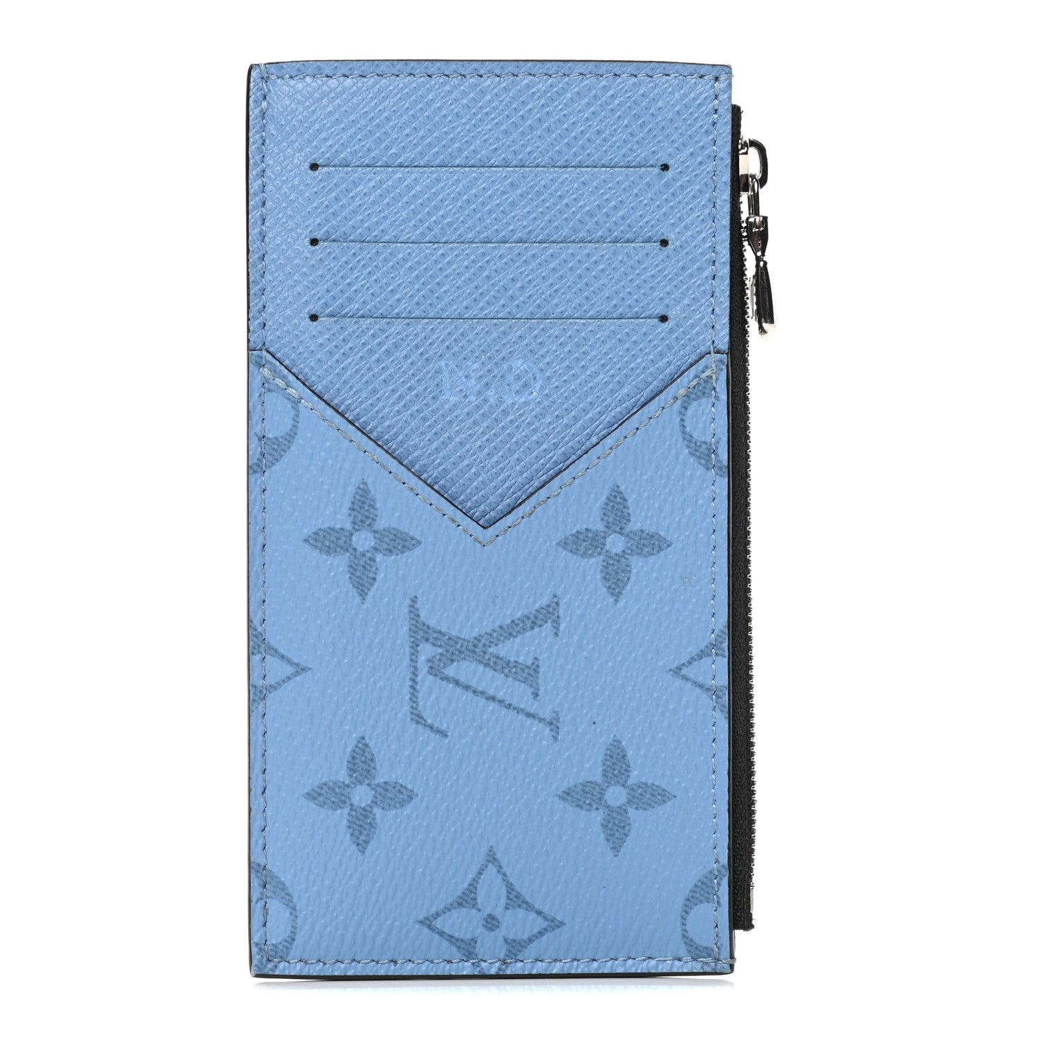 Louis Vuitton Taigarama Coin Card Holder Denim 1 of 5
