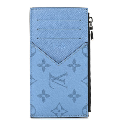 Louis Vuitton Taigarama Coin Card Holder Denim 1 of 5