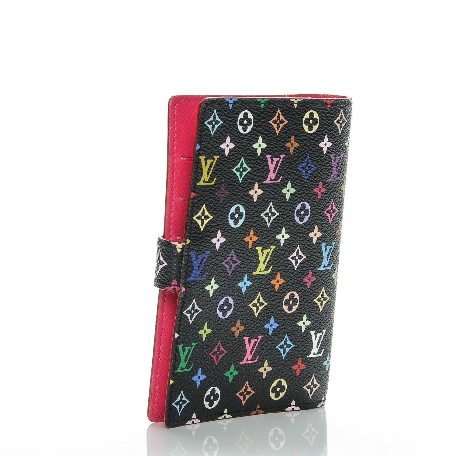 Louis Vuitton Monogram Multicolor Small Ring Agenda Cover Black Grenade 3 of 6