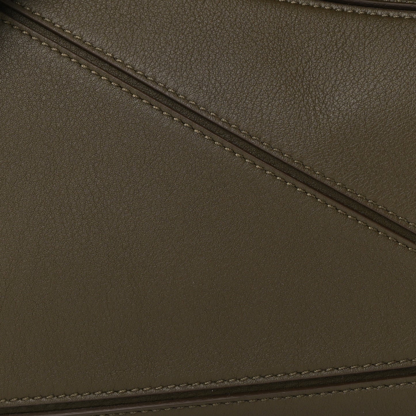 Calfskin Small Puzzle Bag Dark Khaki