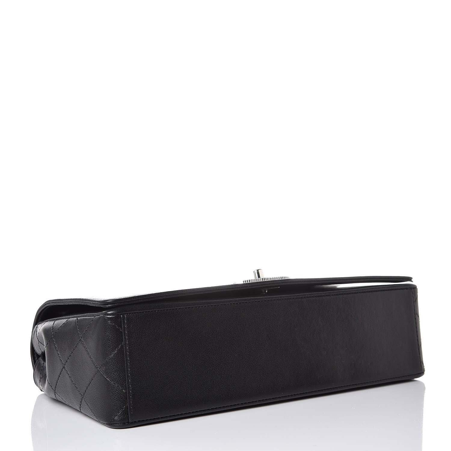 Chanel Sheepskin Quilted Vintage Mademoiselle Flap Black 4 of 9