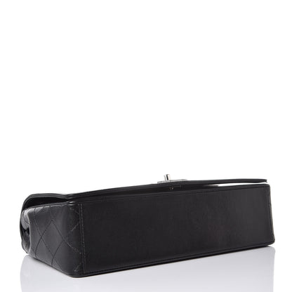Chanel Sheepskin Quilted Vintage Mademoiselle Flap Black 4 of 9