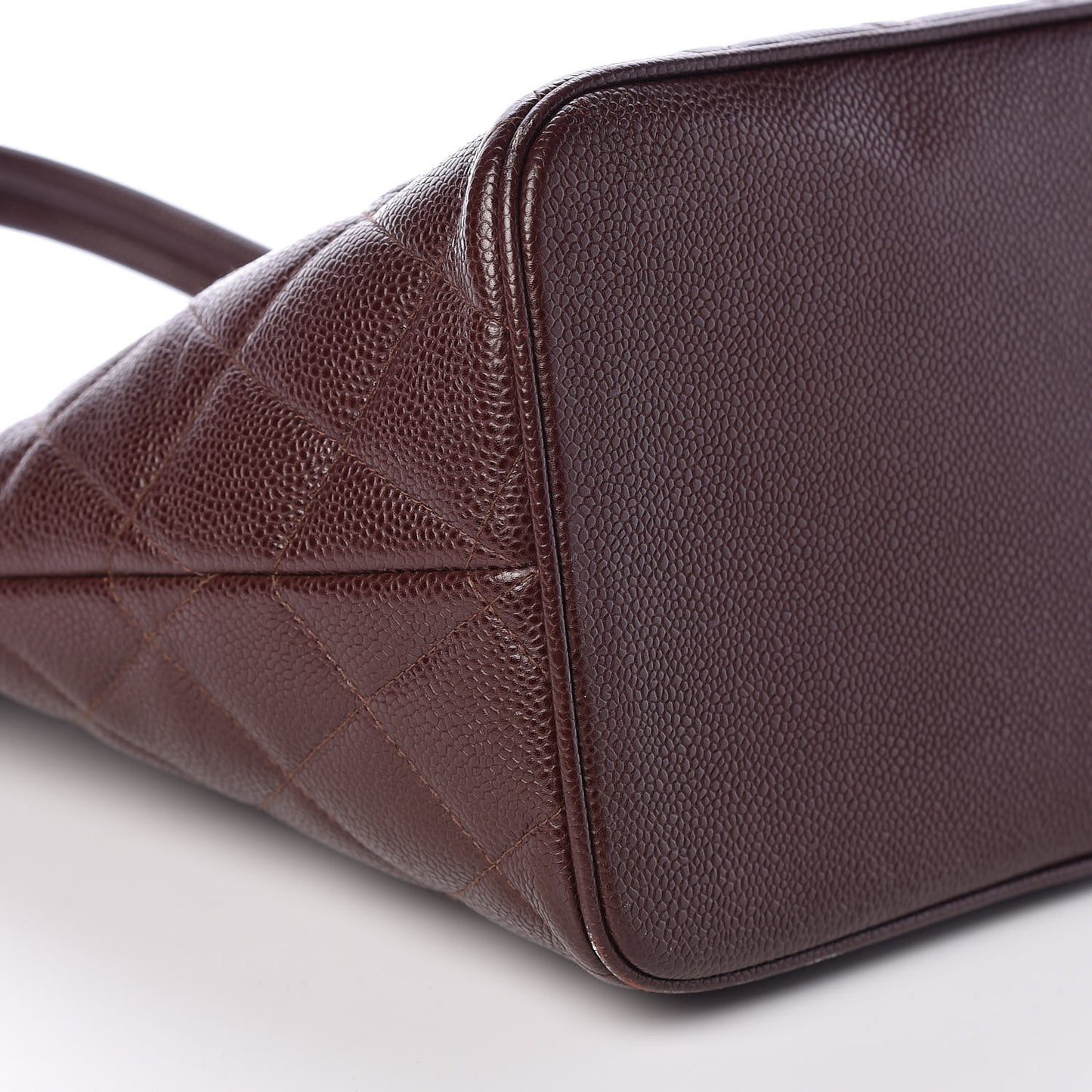 Caviar Quilted Medallion Tote Brown