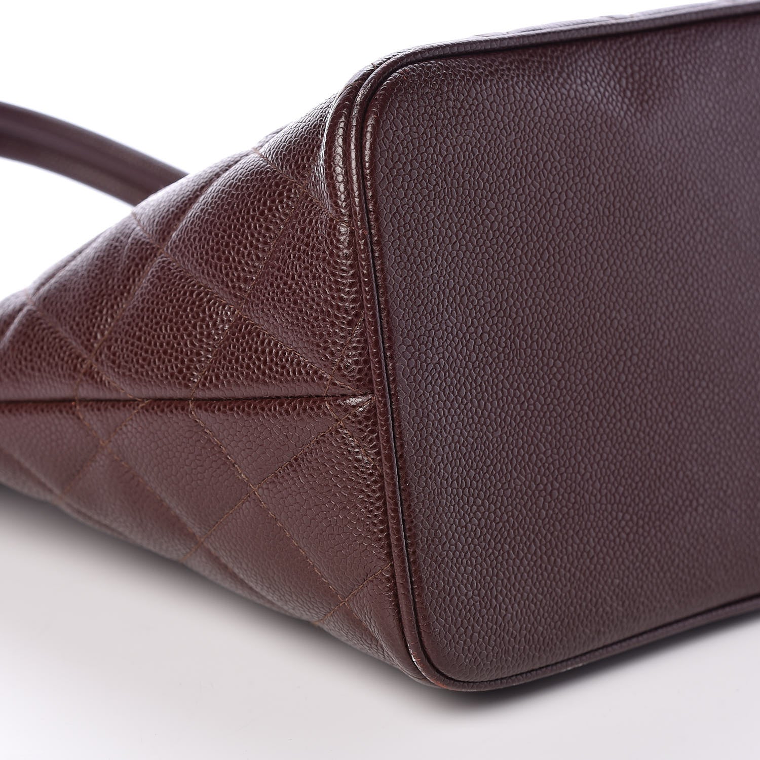 Chanel Caviar Quilted Medallion Tote Brown 8 of 13