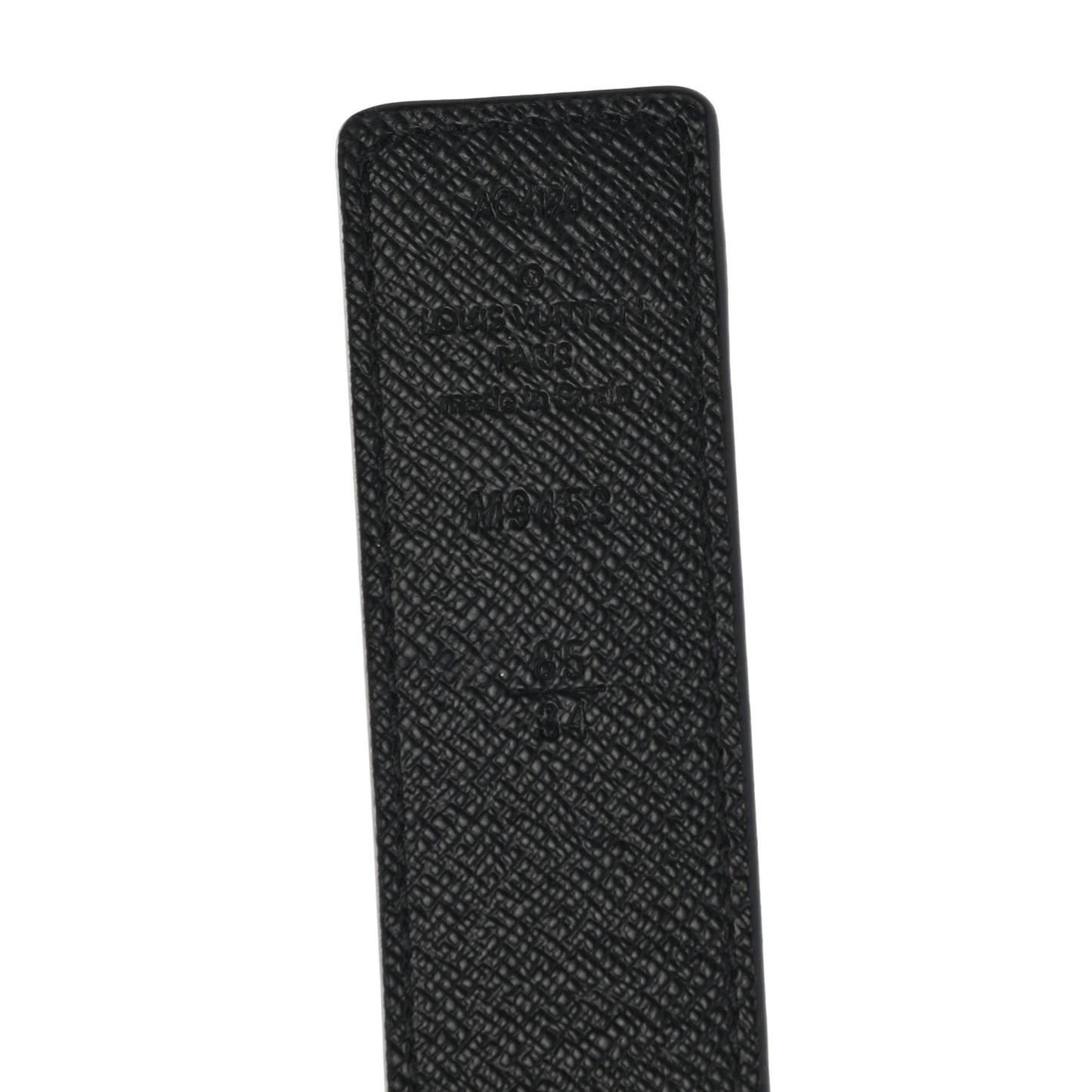 Calfskin Monogram 30mm LV Initiales Reversible Belt 85 34 Black