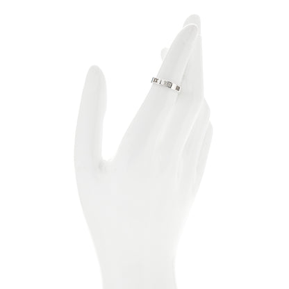 Tiffany Sterling Silver Narrow Atlas Pierced Ring 49 5 2 of 4